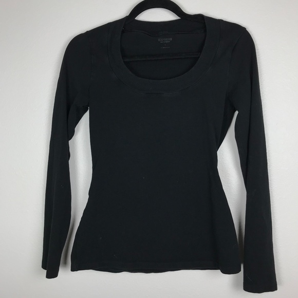 Express Tops - 3/$20 Express Long Sleeve Sexy Stretch Scoop Neck